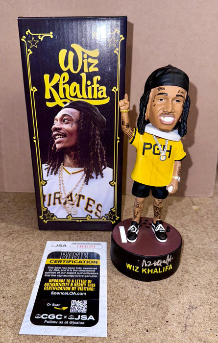 Wiz Khalifa Signed Yinzerpalooza Pittsburgh Pirates Singing Bobblehead JSA COA - for just $750! 