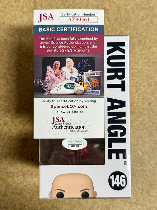 WWE Olympic Gold Medalist Kurt Angle Signed Funko Pop! #146 With JSA COA - for just $100! 