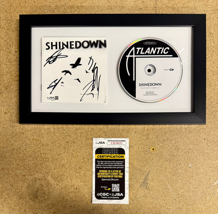 Shinedown Complete Band (Brent Smith) Signed Sound Of Madness Framed CD With JSA COA - for just $375! 