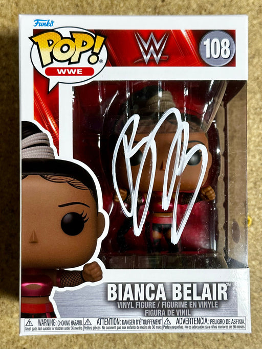 Bianca Belair Signed WWE Women Wrestling EST (WM37) Funko Pop! #108 With JSA COA - for just $100! 