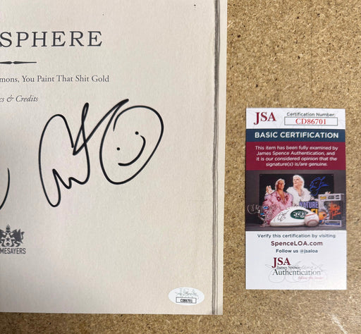 Atmosphere (Slug & Ant) Signed When Life Gives You Lemons, You Paint That Shit Gold Vinyl Insert JSA COA - for just $175! 