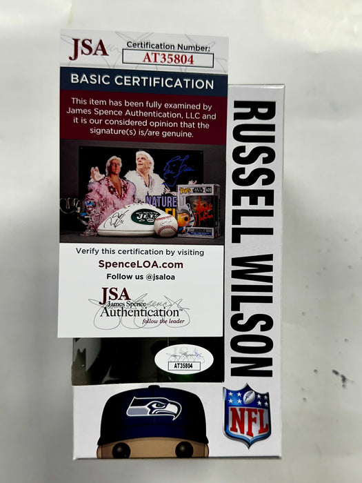 Russell Wilson Signed NFL Seattle Seahawks Funko Pop! #57 Steelers 2023 With JSA COA - for just $375! 