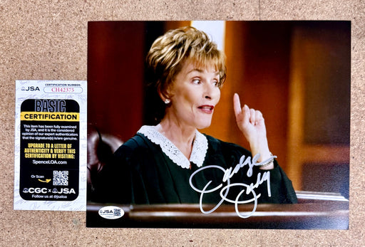 Judge Judy Signed Television Judith Sheindlin 8x10 Photo With JSA COA - for just $150! 