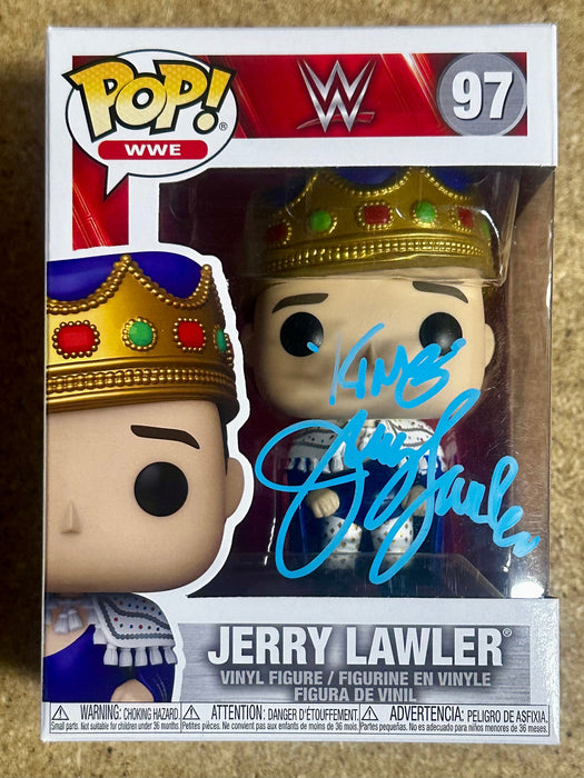 Jerry “The King” Lawler Signed WWE Wrestling Funko Pop! #97 With JSA COA - for just $90! 