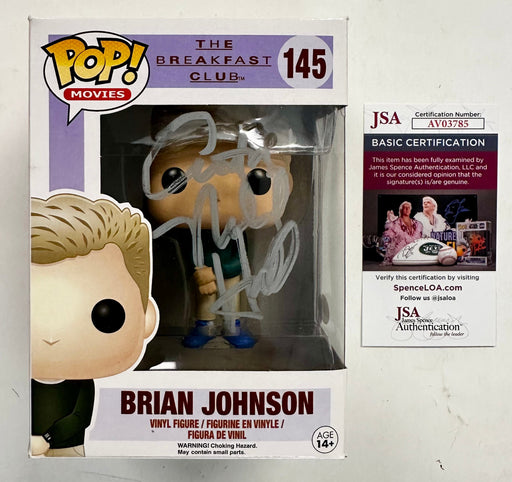 Anthony Michael Hall Signed Brian Johnson Breakfast Club Funko Pop! #145 JSA COA - for just $165! 