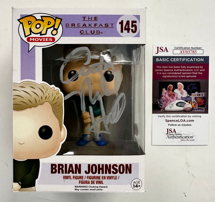 Anthony Michael Hall Signed Brian Johnson Breakfast Club Funko Pop! #145 JSA COA - for just $165! 