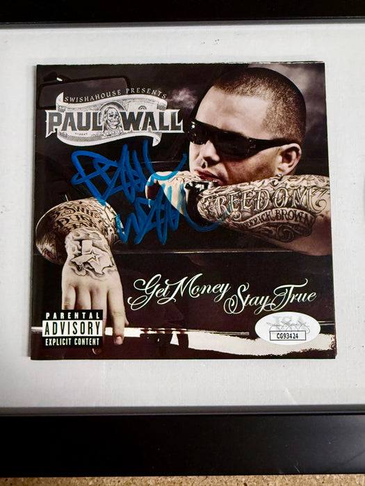Rapper Paul Wall Signed “Get Money, Stay True” (2007) Framed CD With JSA COA - for just $150! 