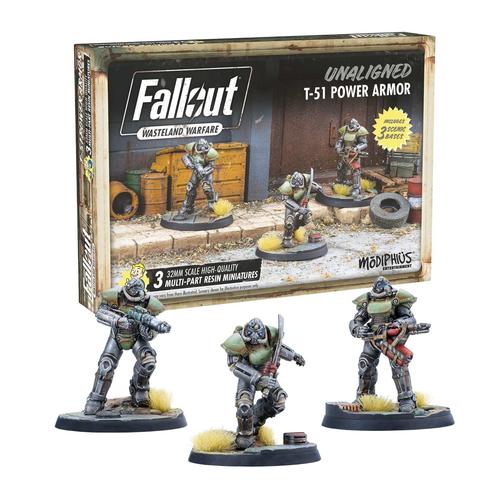 Fallout: Wasteland Warfare - Unaligned - T-51 Power Armour - for just $34.50! 