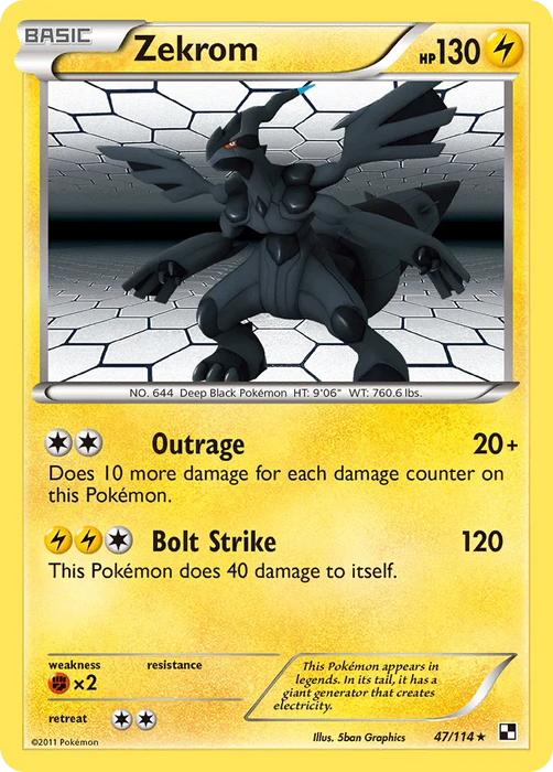 Zekrom (47/114) [Black & White: Base Set] - for just $2.70! 