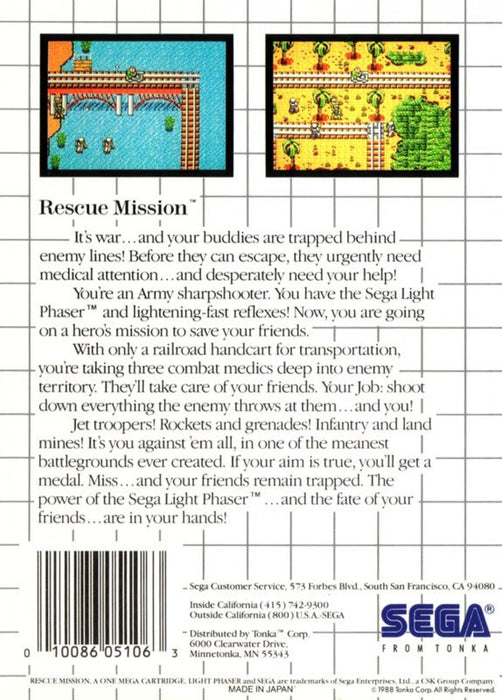 Rescue Mission – Sega Master System (SMS) - for just $12.99! 