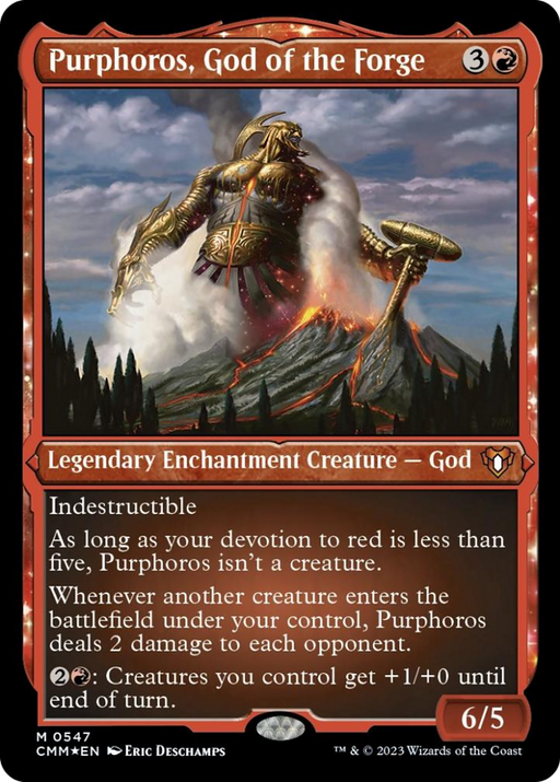 Purphoros, God of the Forge (Foil Etched) [Commander Masters] - Just $14.40! Shop now at Retro Gaming of Denver