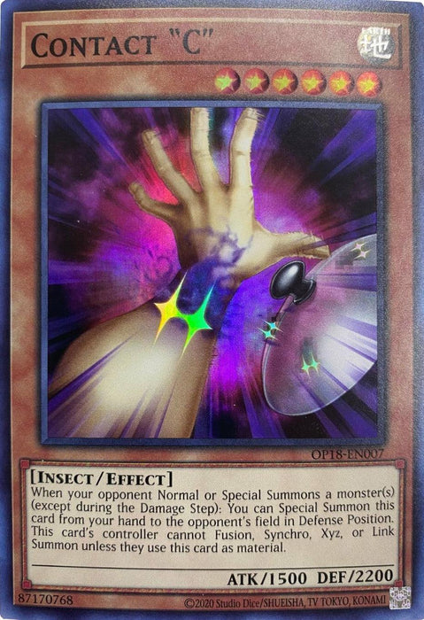 Contact C [OP18-EN007] Super Rare - for just $0.65! 