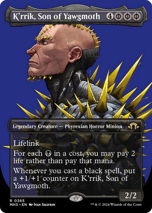 K'rrik, Son of Yawgmoth (Borderless) (MH3-365) - Modern Horizons 3 (Borderless) - for just $0.22! 