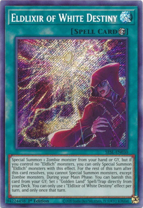 Eldlixir of White Destiny [SESL-EN030] Secret Rare - for just $0.25! 