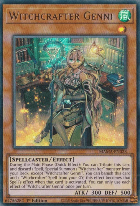 Witchcrafter Genni [MAMA-EN023] Ultra Rare - for just $0.20! 