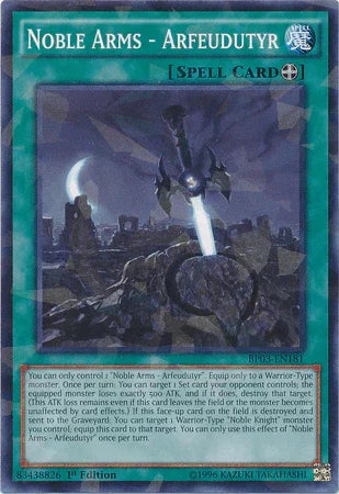 Noble Arms - Arfeudutyr [BP03-EN181] Shatterfoil Rare - for just $0.10! 