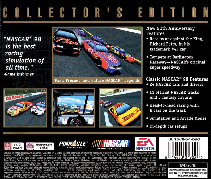 NASCAR 98 [Collector's Edition] – PlayStation 1 (PS1) - for just $0! 