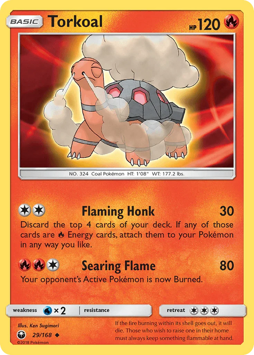 Torkoal (29/168) [Sun & Moon: Celestial Storm] - for just $0.10! 