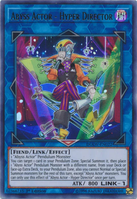 Abyss Actor - Hyper Director [DUOV-EN022] Ultra Rare - for just $0.10! 