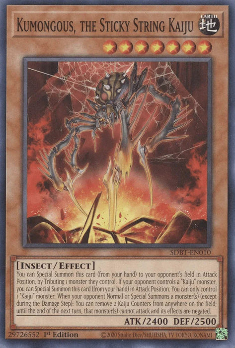 Kumongous, the Sticky String Kaiju [SDBT-EN010] Common - for just $0.15! 