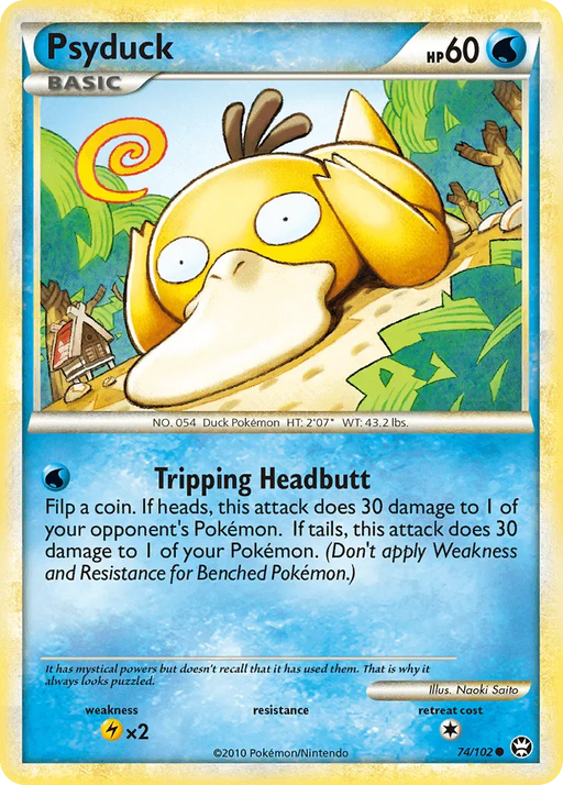 Psyduck (74/102) [HeartGold & SoulSilver: Triumphant] - for just $6.85! 