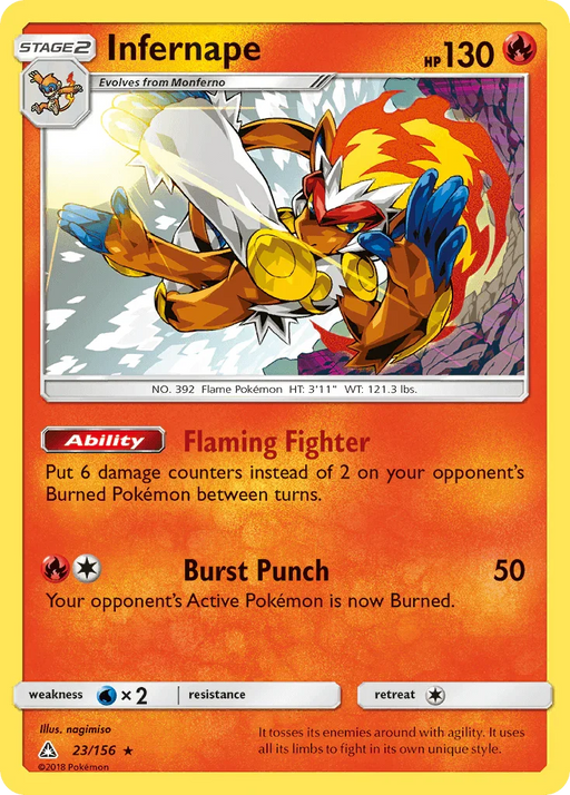 Infernape (23/156) [Sun & Moon: Ultra Prism] - for just $0.80! 