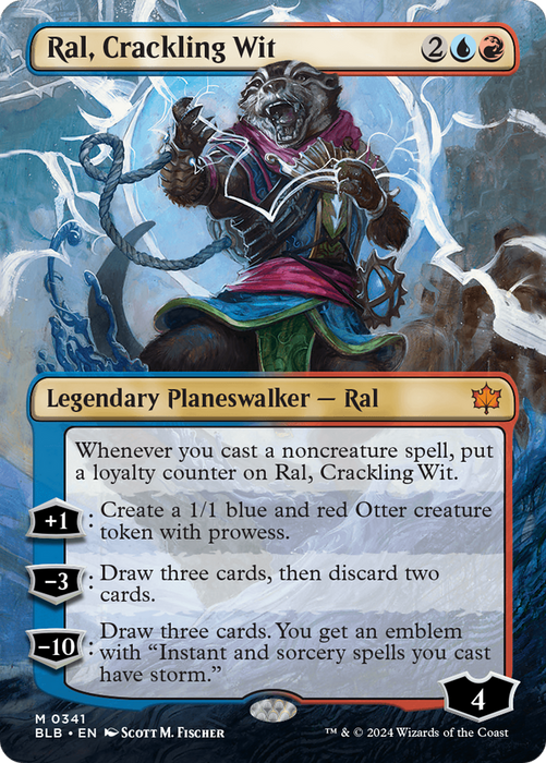 Ral, Crackling Wit (BLB-341) - Bloomburrow (Borderless) - for just $5.61! 