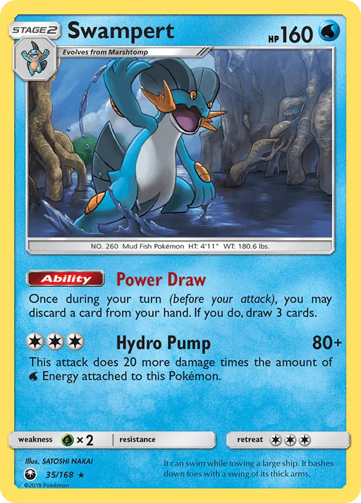 Swampert (35/168) [Sun & Moon: Celestial Storm] - for just $0.50! 