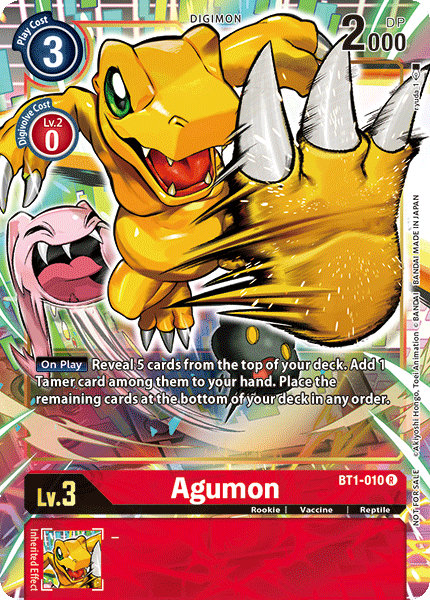 Agumon [BT1-010] (Dash Pack) [Release Special Booster Ver.1.0 Promos] - Just $0.09! Shop now at Retro Gaming of Denver