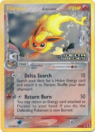 Flareon (5/113) (Delta Species) (Stamped) [EX: Delta Species] - for just $40! 