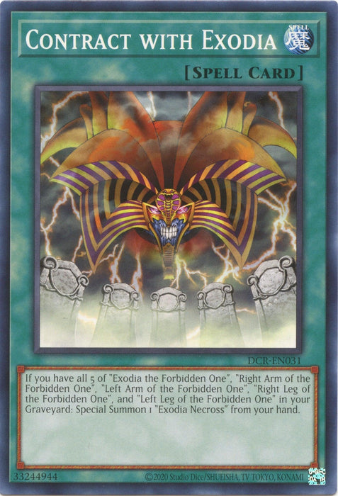 Contract with Exodia (25th Anniversary) [DCR-EN031] Common - for just $0.20! 
