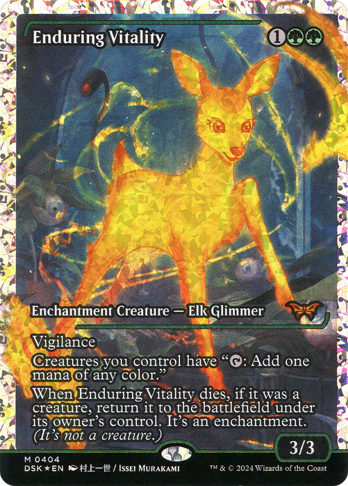 Enduring Vitality (DSK-404) - Duskmourn: House of Horror: (Showcase) Foil - for just $72.05! 