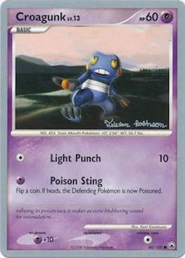 Croagunk LV.13 (60/100) (Intimidation - Tristan Robinson) [World Championships 2008] - for just $0.95! 