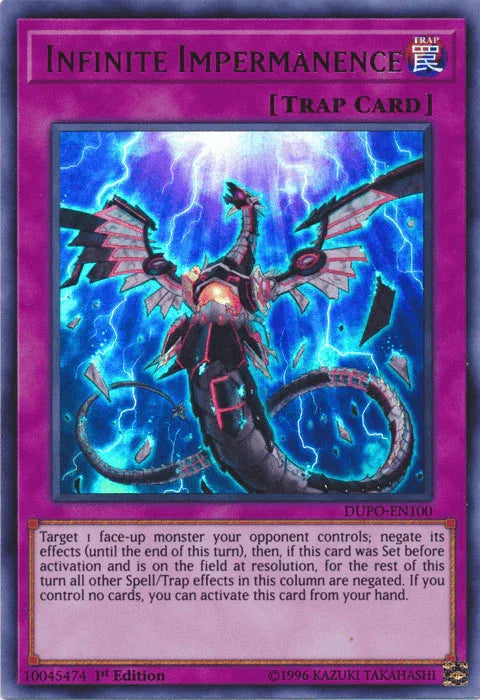 Infinite Impermanence [DUPO-EN100] Ultra Rare - for just $1.40! 