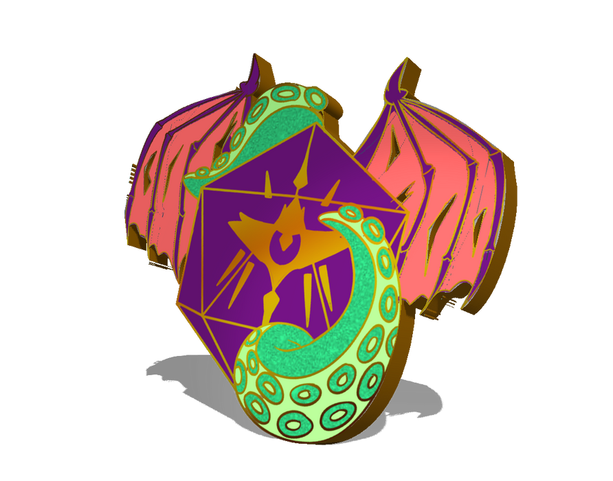 Dungeons & Dragons Role: Warlock Enamel Pin - for just $12! 