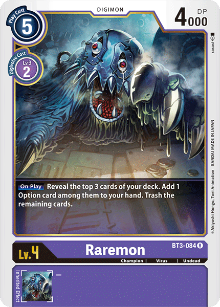 Raremon [BT3-084] [Release Special Booster Ver.1.0] - Just $0.09! Shop now at Retro Gaming of Denver