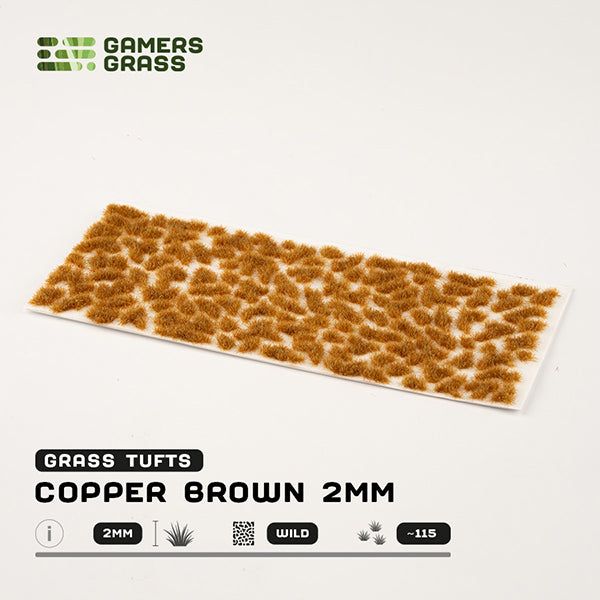 Gamers Grass Tufts: Copper Brown 2mm- Wild - for just $5.95! 