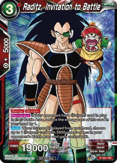 Raditz, Invitation to Battle (P-341) [Tournament Promotion Cards] - for just $0.15! 