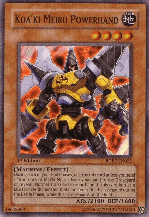 Koa'ki Meiru Powerhand [RGBT-EN022] Super Rare - for just $0.65! 