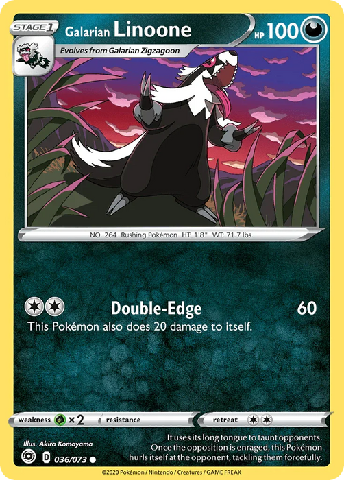 Galarian Linoone (036/073) [Sword & Shield: Champion's Path] - for just $0.10! 