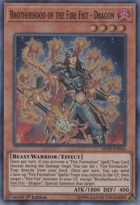 Brotherhood of the Fire Fist - Dragon [MYFI-EN044] Super Rare - for just $0.15! 