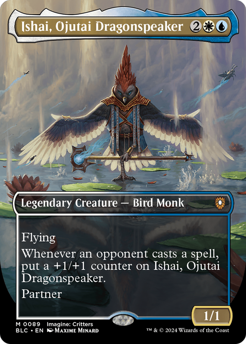 Ishai, Ojutai Dragonspeaker (BLC-089) - Bloomburrow Commander (Borderless) - for just $2.05! 