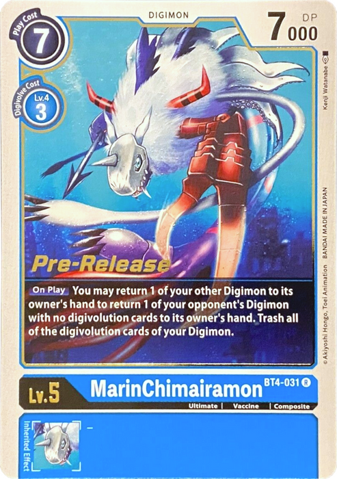 MarinChimairamon [BT4-031] [Great Legend Pre-Release Promos] - Just $0.09! Shop now at Retro Gaming of Denver