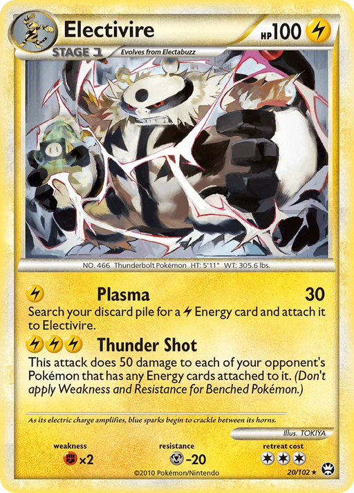 Electivire (20/102) [HeartGold & SoulSilver: Triumphant] - for just $0.75! 