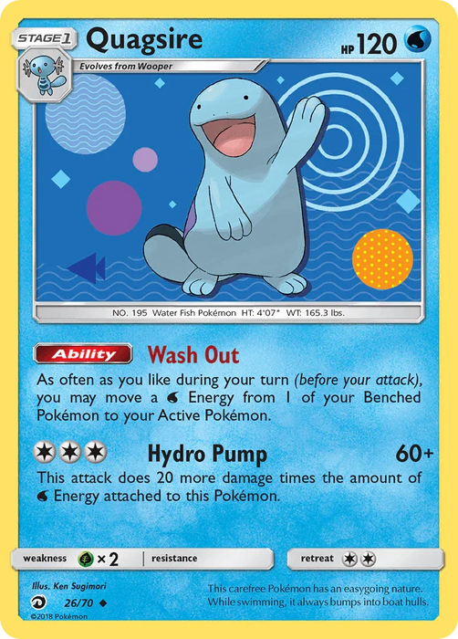 Quagsire (26/70) [Sun & Moon: Dragon Majesty] - for just $0.55! 