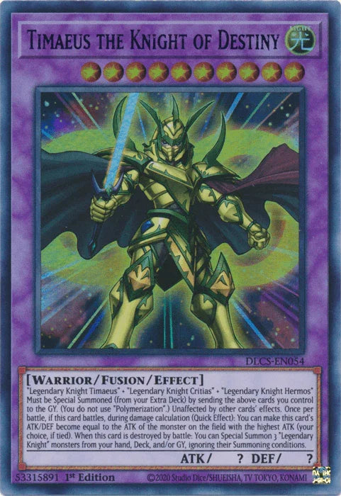 Timaeus the Knight of Destiny (Blue) [DLCS-EN054] Ultra Rare - for just $0.15! 