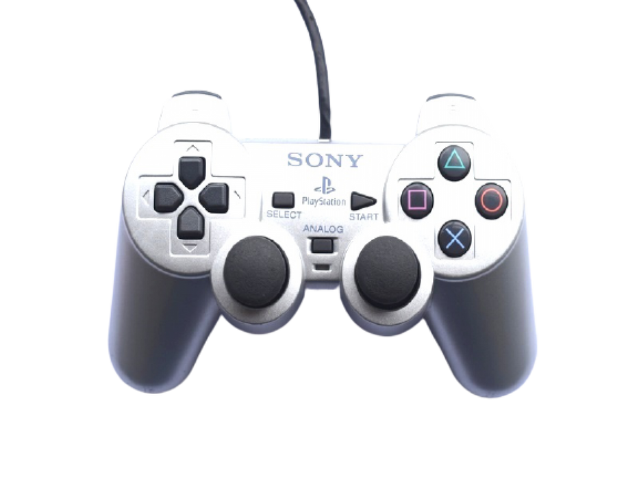 PS2 DualShock 2 Controller [Silver] [Scratch & Scuff] – PlayStation 2 Accessory (PS2) - for just $24.99! 
