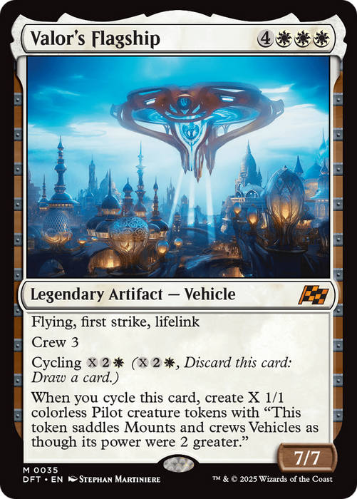 Valor's Flagship (DFT-035) - Aetherdrift Foil - for just $0.21! 