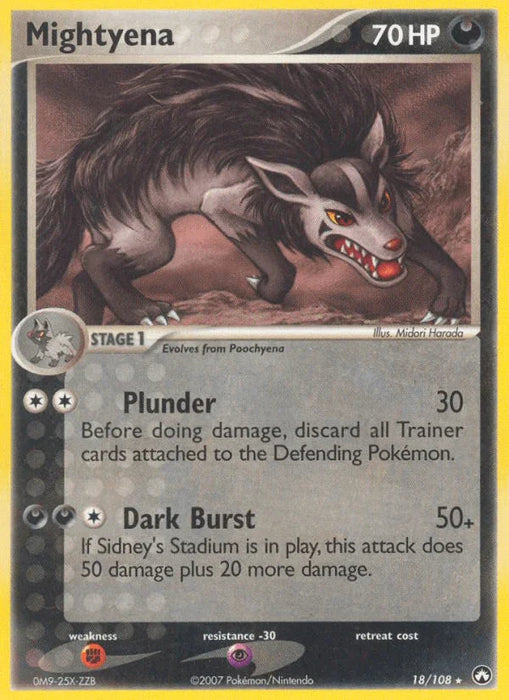 Mightyena (18/108) [EX: Power Keepers] - for just $0.50! 