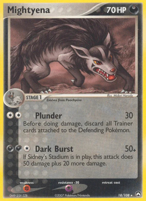 Mightyena (18/108) [EX: Power Keepers] - for just $0.55! 